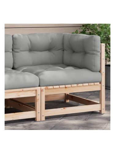 Sonata H Градински ъглов диван с възглавници, борово дърво масив