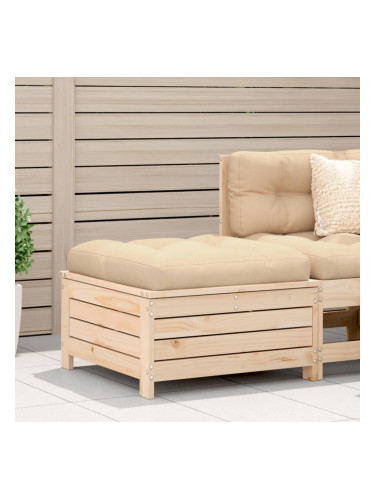Sonata H Градинска табуретка с възглавница, борова дървесина масив