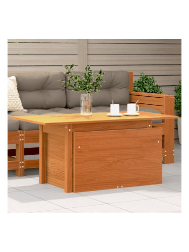 Sonata H Градинска маса, восъчнокафяв, 100x50x75 см, борово дърво масив