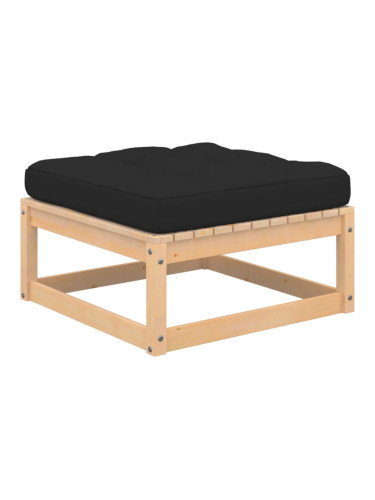 Sonata H Градинска табуретка с възглавница, борово дърво масив