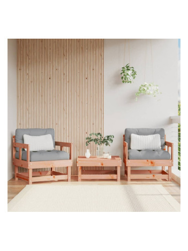 Sonata H Градински столове с възглавници 2 бр масивно дърво дуглас