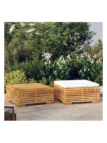 Sonata H Градински лаундж комплект от 2 части тиково дърво масив