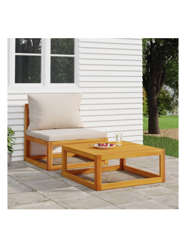 Sonata H Маса за кафе, 68x68x29 см, акациево дърво масив