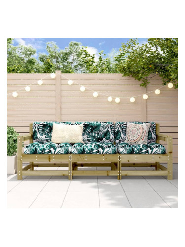 Sonata H Градински лаундж комплект, 3 части, импрегниран бор
