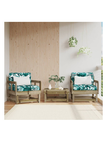 Sonata H Градински столове, 2 бр, импрегнирана борова дървесина