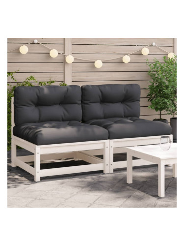 Sonata H Външни кресла без подлакътници с възглавници 2 бр бор бор масив