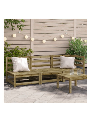 Sonata H Градински диван, 3-местен, импрегниран бор