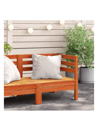 Sonata H Градински ъглов диван, восъчнокафяв, бор масив