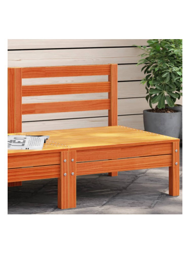 Sonata H Градинско кресло без подлакътници, восъчнокафяв, бор масив