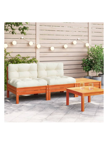 Sonata H Градински диван с възглавници и табуретка, 2-местен