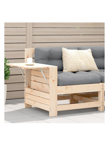 Sonata H Градинско кресло с подлакътник с възглавница борово дърво масив