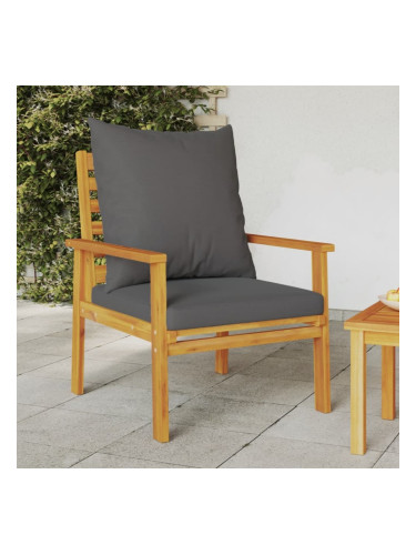 Sonata H Градински кресла 2 бр с възглавница масивно дърво акация