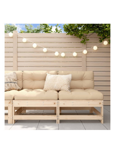 Sonata H Средни дивани с възглавници, 2 бр, борово дърво масив