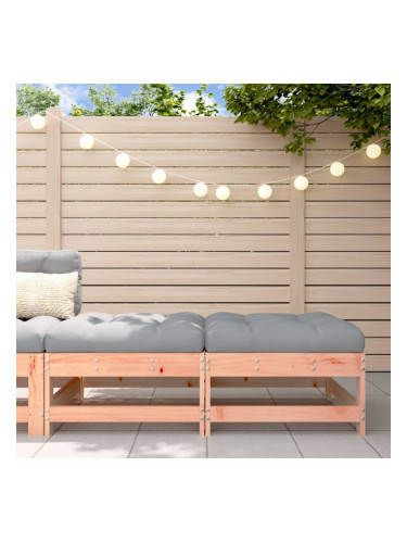 Sonata H Градински табуретки с възглавници, 2 бр, дугласко дърво масив