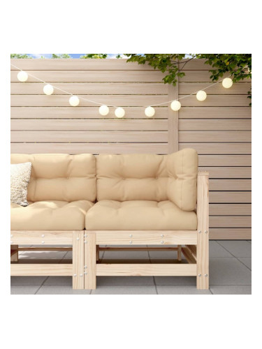 Sonata H Ъглов диван с възглавници, борово дърво масив