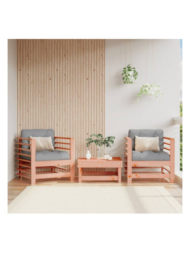 Sonata H Градински столове с възглавници 2 бр масивно дърво дуглас