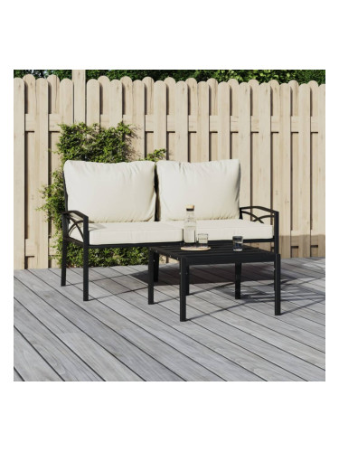 Sonata H Градински столове с пясъчни възглавници 2 бр 62x75x79см стомана