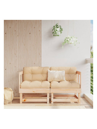 Sonata H Градински ъглови дивани, 2 бр, бор масив