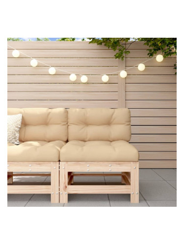 Sonata H Градински среден диван, бор масив