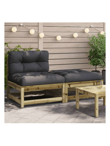 Sonata H Градинско кресло без подлакътници, с възглавници и табуретка