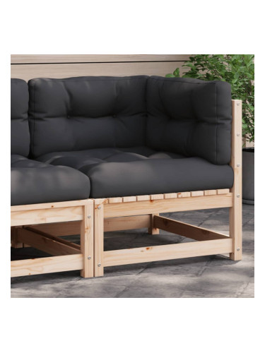 Sonata H Градински ъглов диван с възглавници, борово дърво масив
