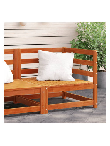 Sonata H Градински ъглов диван, восъчнокафяв, 70x70x67 см, бор масив