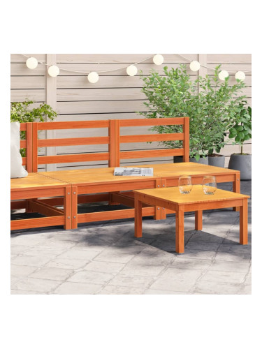 Sonata H Градински кресла без подлакътници 2бр восъчнокафяв 70x70x67 см