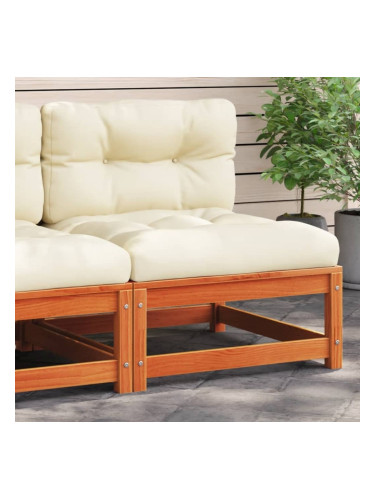 Sonata H Градинско кресло без подлакътници с възглавници восъчнокафяв