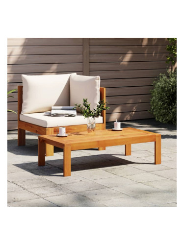 Sonata H Градински комплект дивани с възглавници от 2 части акация масив