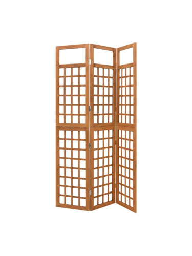 Sonata H Параван за стая, 3 панела, масивна ела, 121x180,5 см