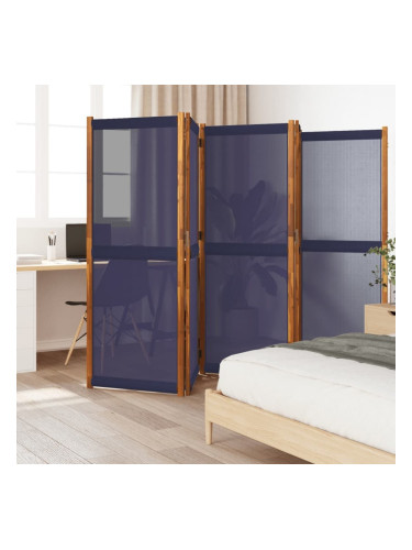 Sonata H Параван за стая, 5 панела, тъмносин, 350x180 cм