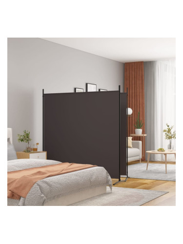 Sonata H Параван за стая, 2 панела, кафяв, 348x180 см, плат