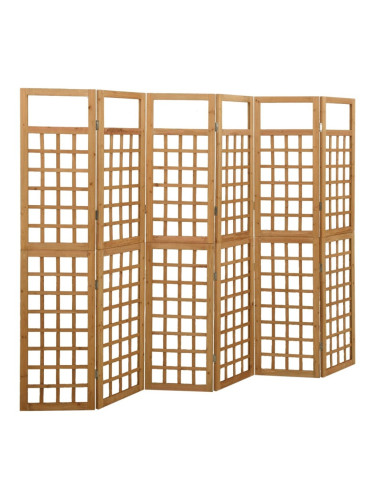 Sonata H Параван за стая, 5 панела, масивна ела, 242,5x180 см