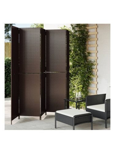 Sonata H Параван за стая, 5 панела, бежов, полиратан