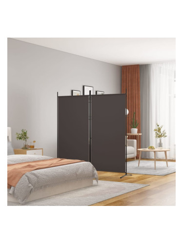 Sonata H Параван за стая, 2 панела, кафяв, 175x180 см, плат