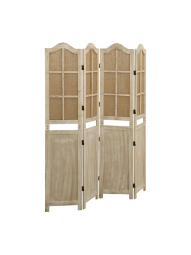 Sonata H Параван за стая, 4 панела, кафяв, 140x165 см, плат