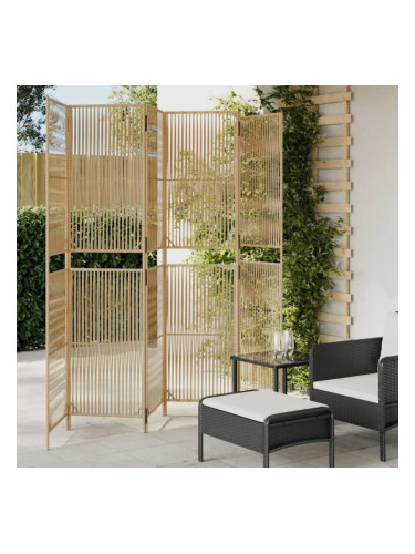 Sonata H Параван за стая, 6 панела, бежов, полиратан
