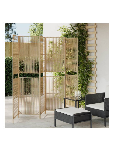 Sonata H Параван за стая, 6 панела, бежов, полиратан