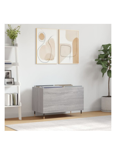 Sonata H Шкаф за винилови плочи сив сонома 74,5x38x48 см инженерно дърво