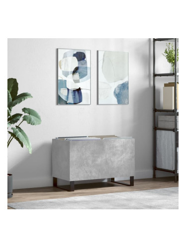 Sonata H Шкаф за грамофонни плочи сив 74,5x38x48 см инженерно дърво