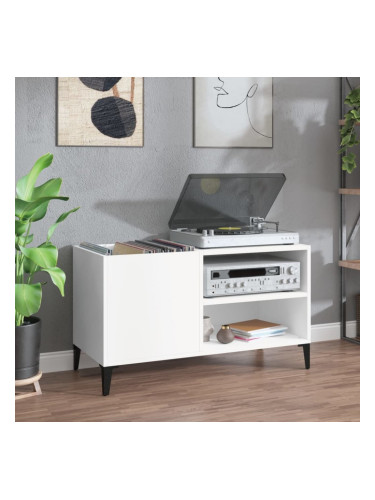 Sonata H Шкаф за грамофонни плочи бял 84,5x38x48 см инженерно дърво