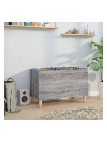 Sonata H Шкаф за винилови плочи сив сонома 74,5x38x48 см инженерно дърво
