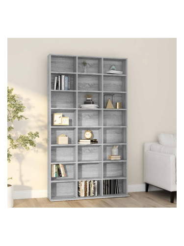 Sonata H Етажерка за дискове сив сонома 102x23x177,5 см инженерно дърво