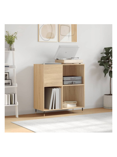 Sonata H Шкаф за винилови плочи сонома дъб 84,5x38x89 см инженерно дърво