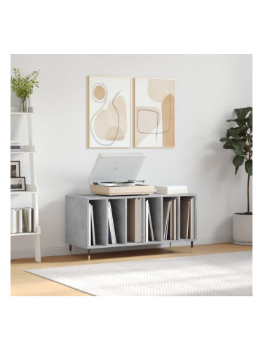 Sonata H Шкаф за винилови плочи бетонно сив 100x38x48 см инженерно дърво