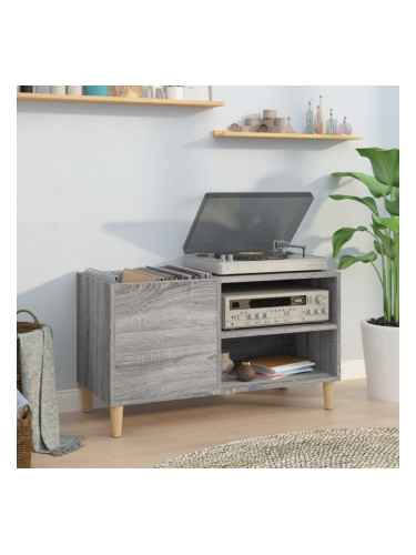 Sonata H Шкаф за винилови плочи сив сонома 84,5x38x48 см инженерно дърво