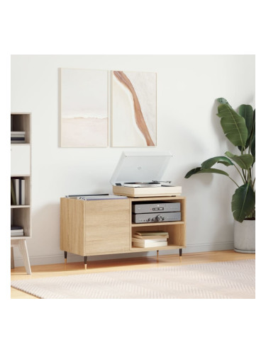 Sonata H Шкаф за винилови плочи сонома дъб 85x38x48 см инженерно дърво