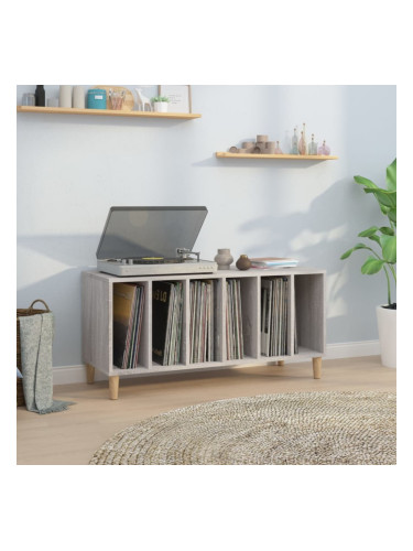 Sonata H Шкаф за винилови плочи сив сонома 100x38x48 см инженерно дърво