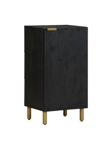 Sonata H Сайдборд, черен, 40x33x75 см, инженерно дърво
