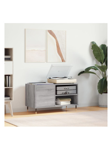 Sonata H Шкаф за винилови плочи сив сонома 85x38x48 см инженерно дърво